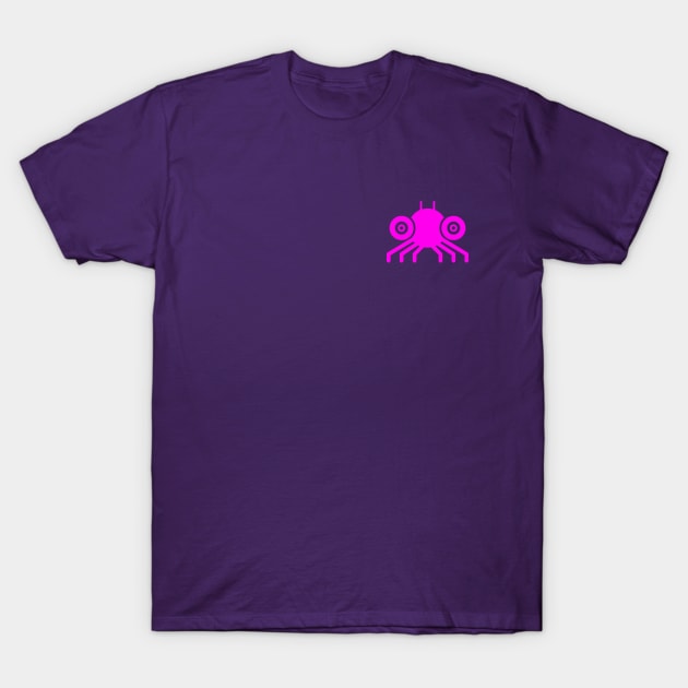 Spidy Hot Pink T-Shirt by Bug Robot